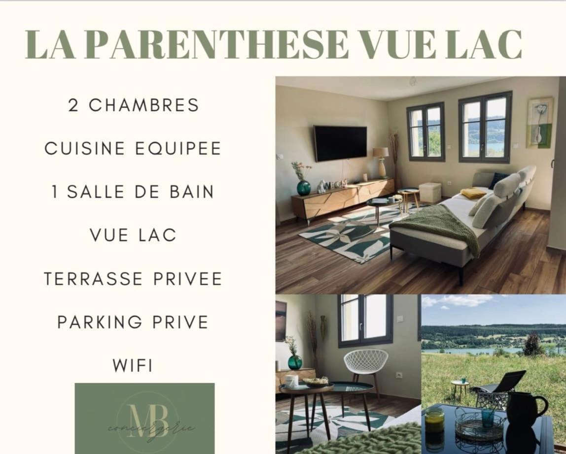 La Parenthese Vue Lac Les Grangettes Eksteriør billede